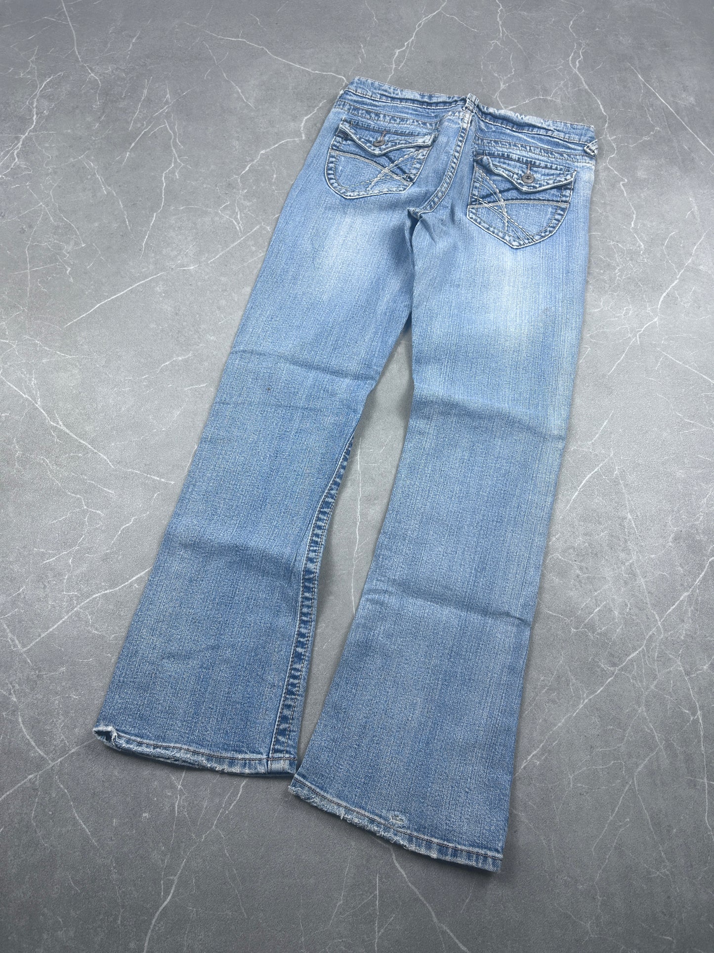Y2K Bootcut Jeans Damen