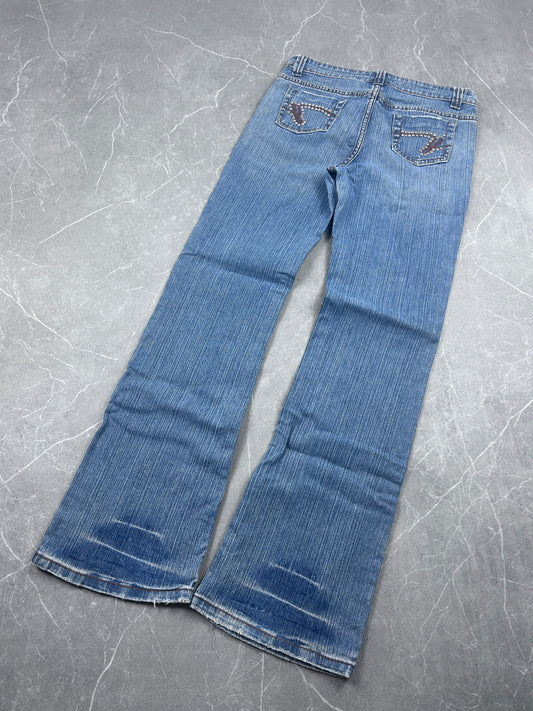 Y2K Bootcut Jeans Damen
