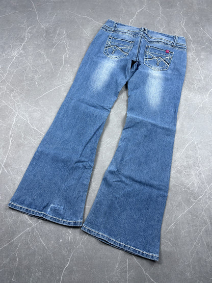Y2K Bootcut Jeans Damen