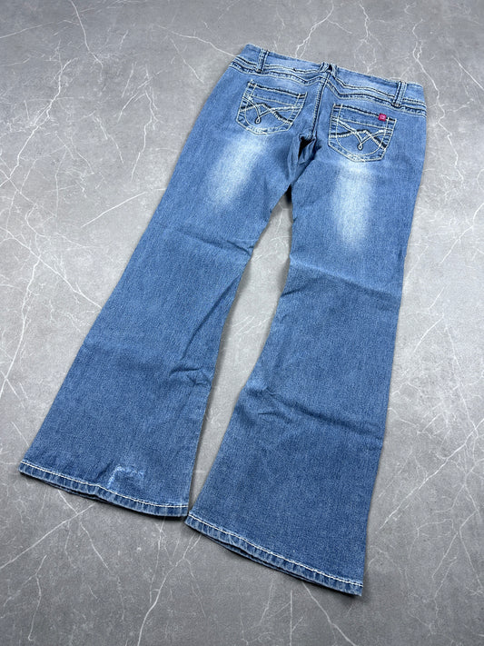 Y2K Bootcut Jeans Damen
