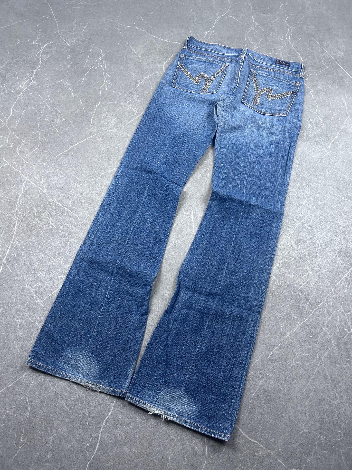 Y2K Bootcut Jeans Damen