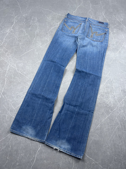 Y2K Bootcut Jeans Damen