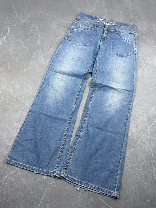 Y2K Bootcut Jeans Damen