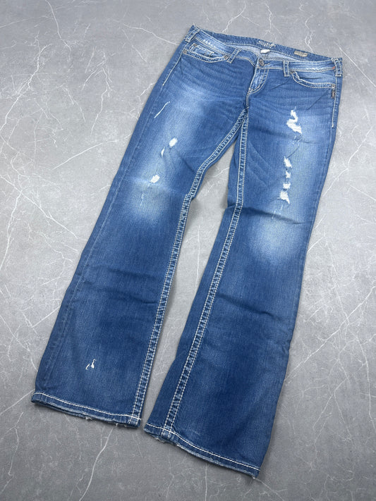 Y2K Bootcut Jeans Damen