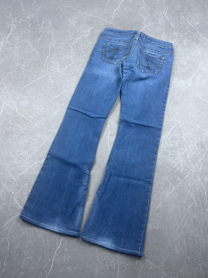 Y2K Bootcut Jeans Damen