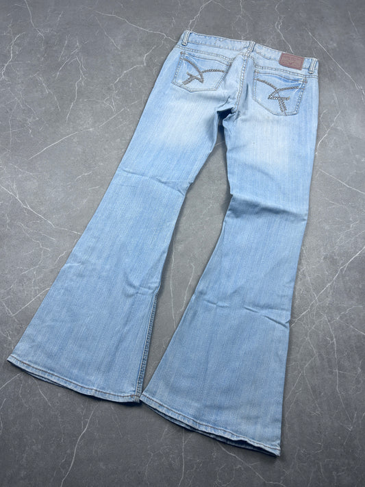 Y2K Bootcut Jeans Damen