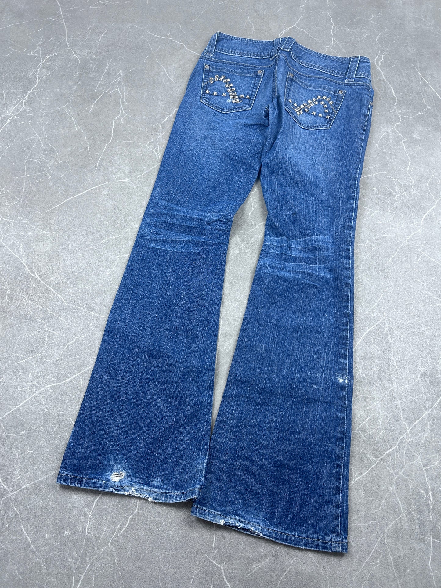 Y2K Bootcut Jeans Damen