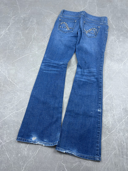Y2K Bootcut Jeans Damen