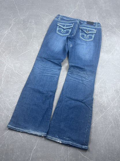Y2K Bootcut Jeans Damen