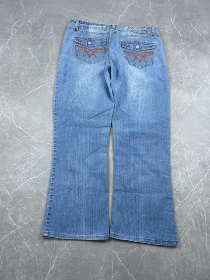 Y2K Bootcut Jeans Damen