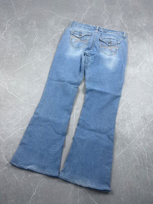 Y2K Bootcut Jeans Damen