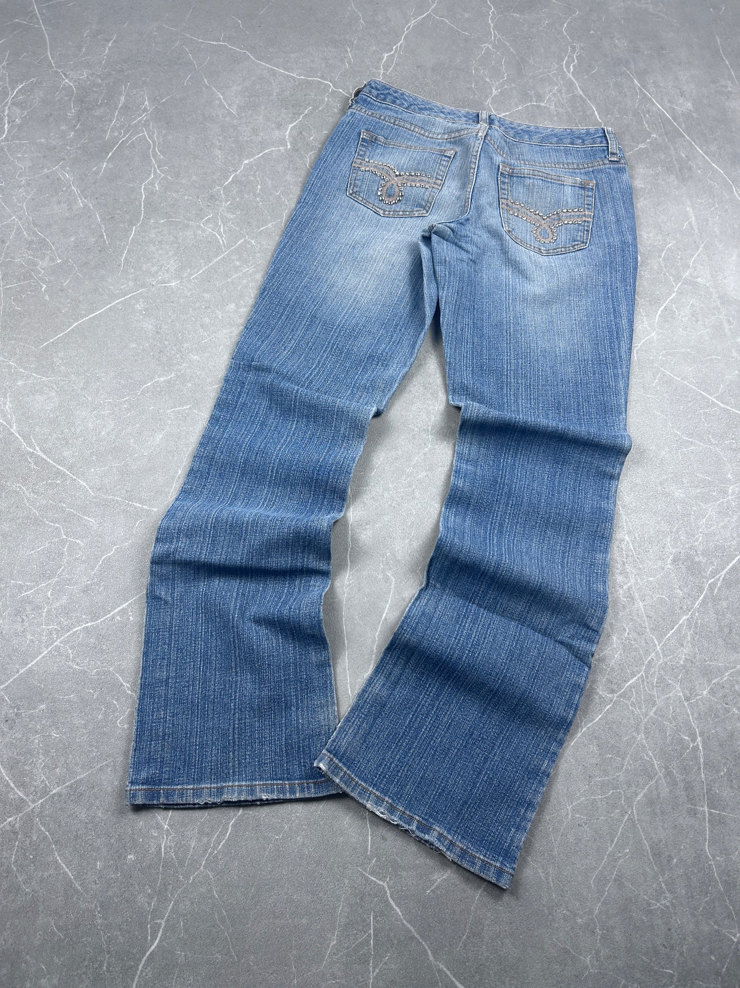 Y2K Bootcut Jeans Damen
