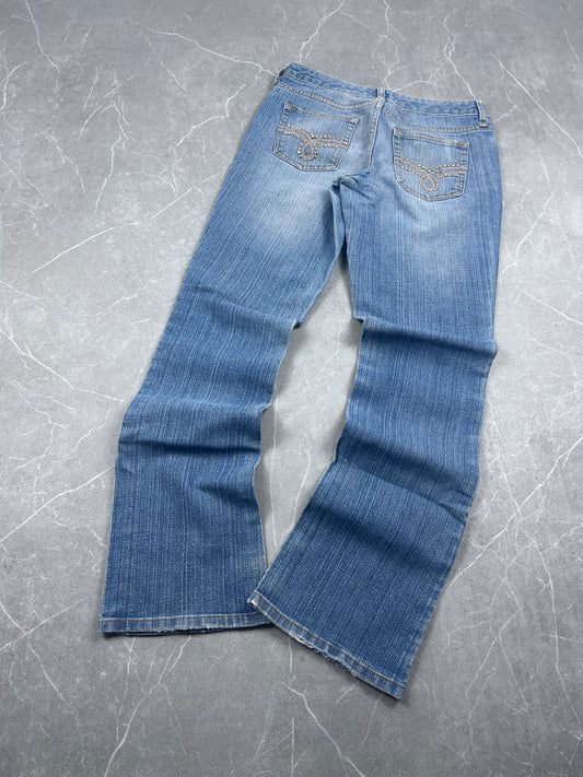 Y2K Bootcut Jeans Damen