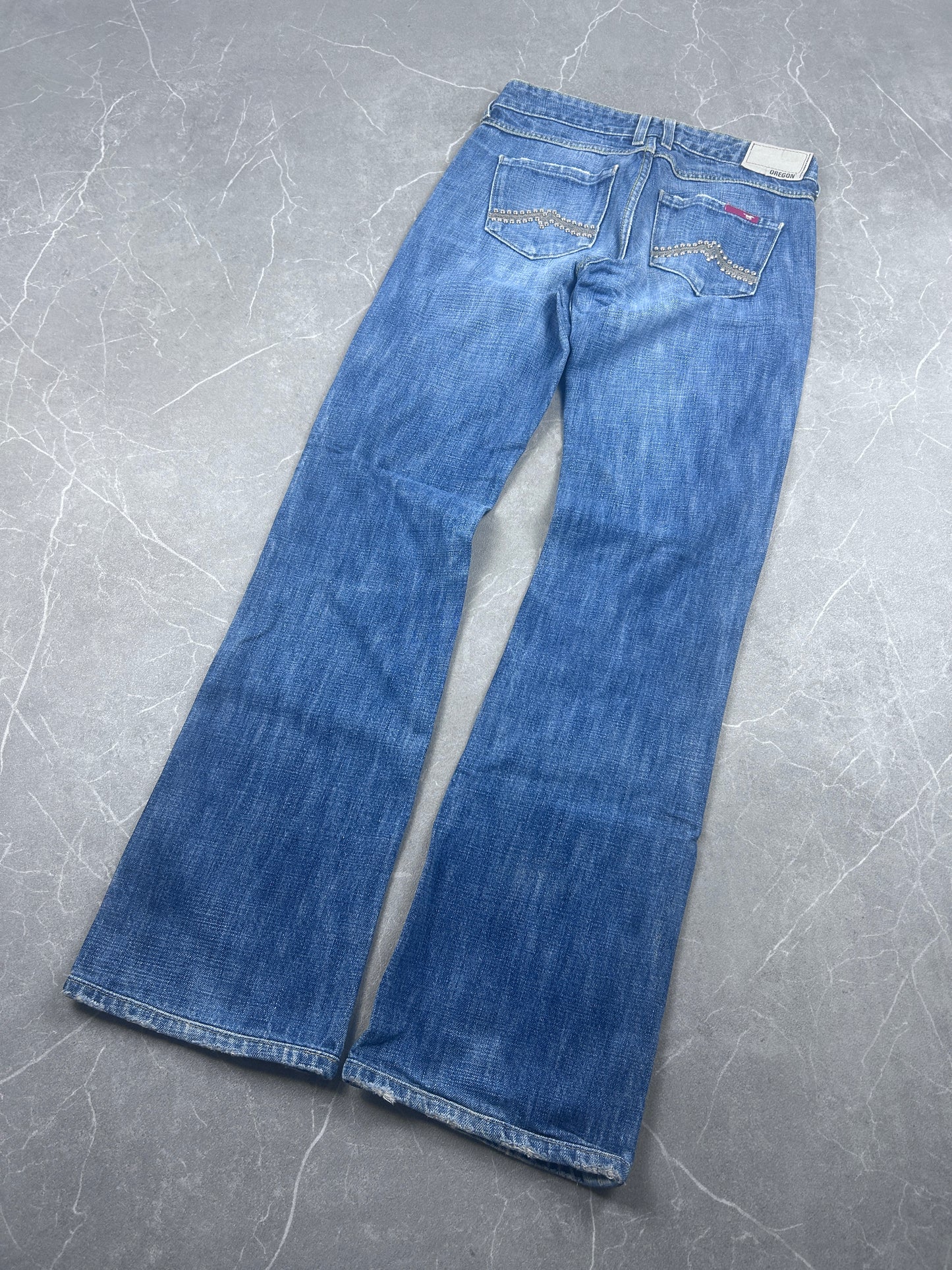 Y2K Bootcut Jeans Damen