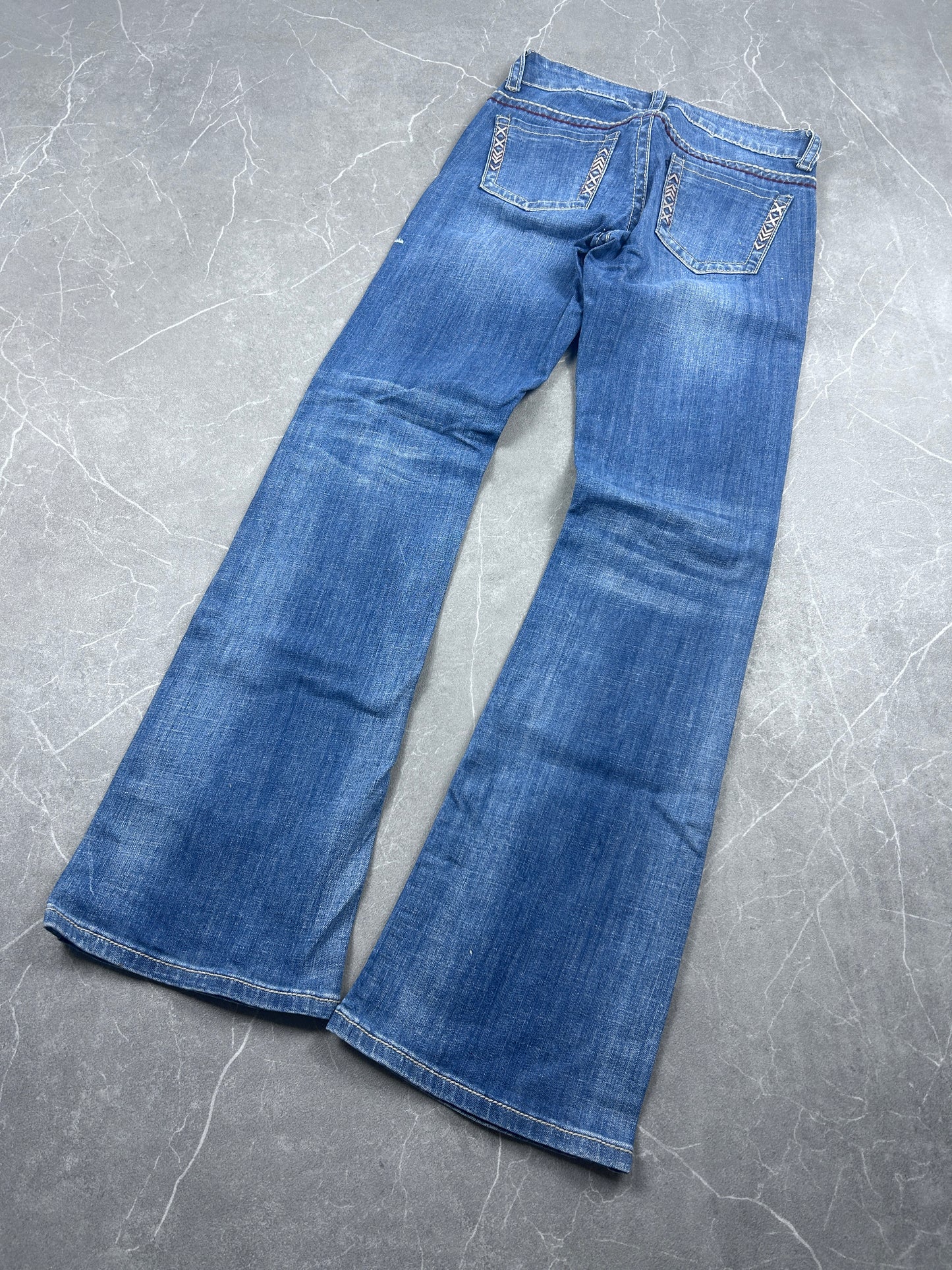 Y2K Bootcut Jeans Damen
