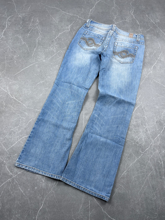 Y2K Bootcut Jeans Damen