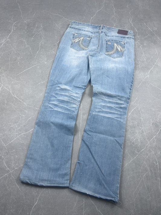 Y2K Bootcut Jeans Damen