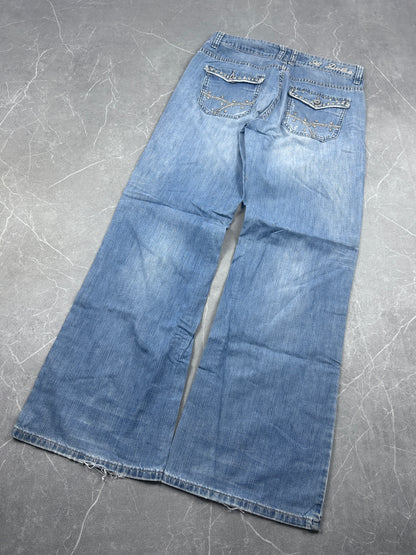 Y2K Bootcut Jeans Damen