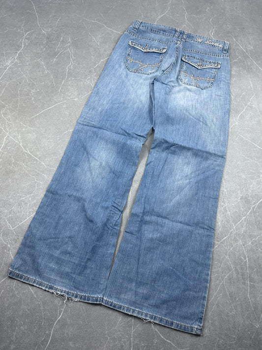 Y2K Bootcut Jeans Damen