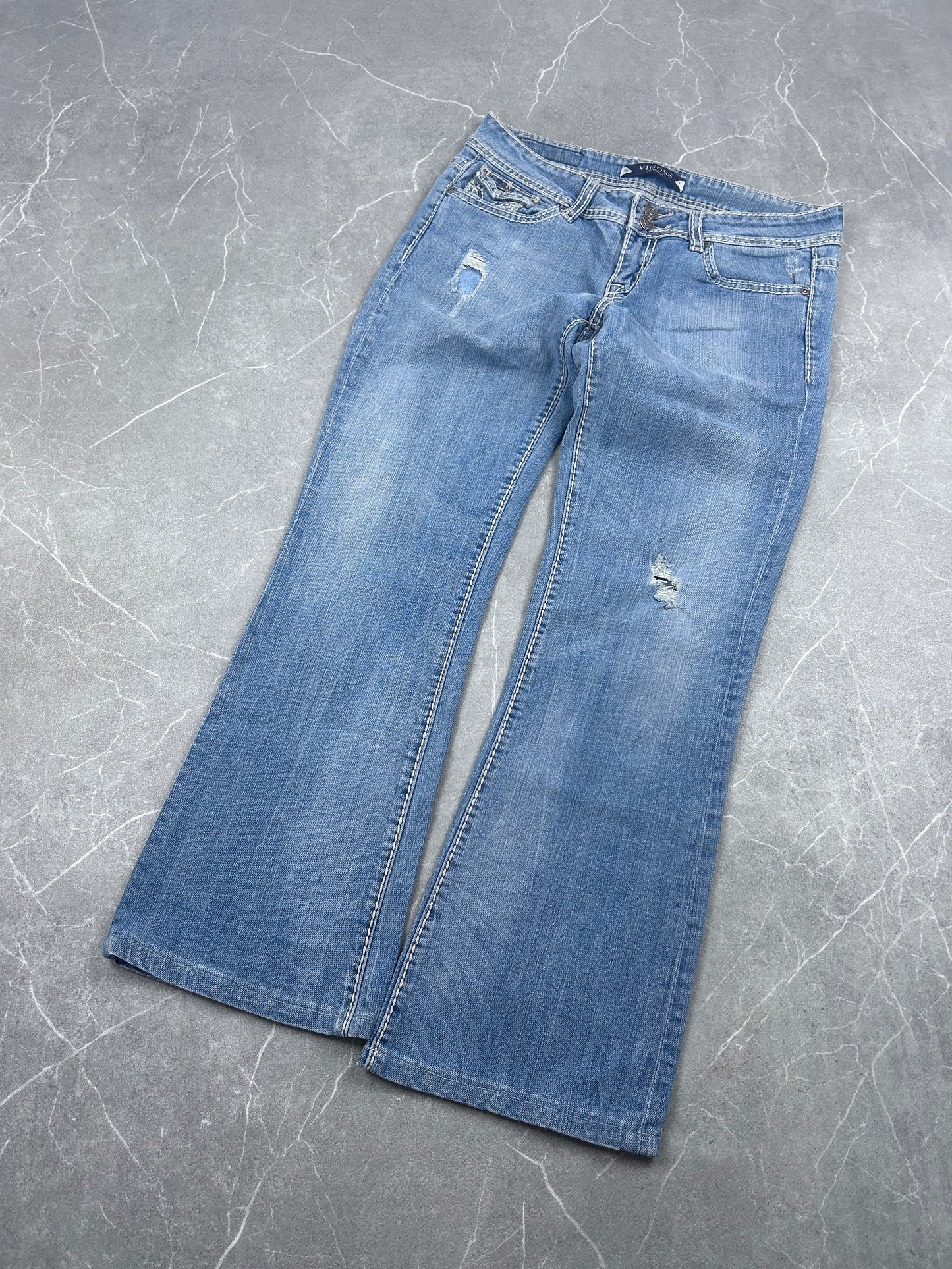 Y2K Bootcut Jeans Damen