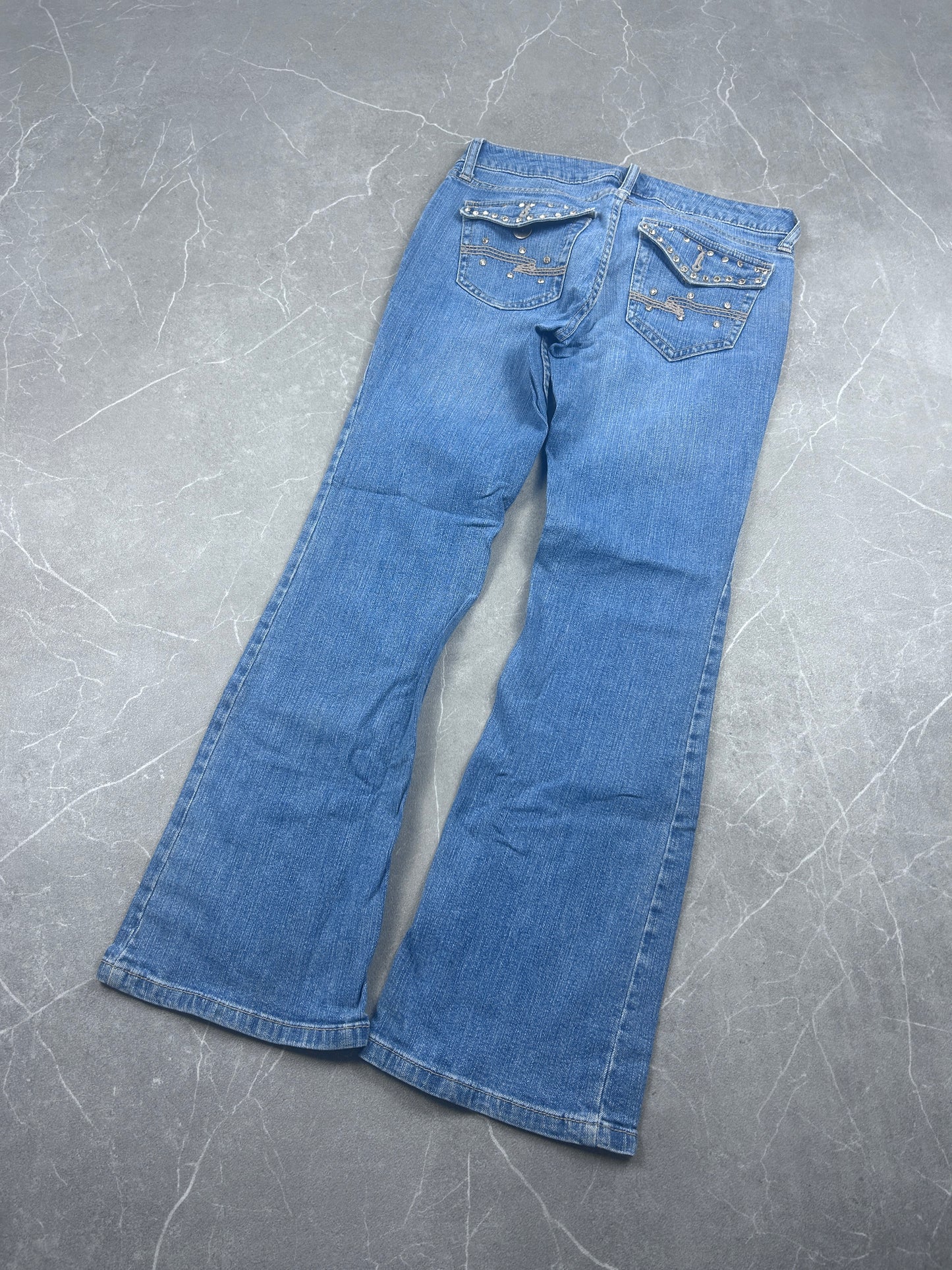 Y2K Bootcut Jeans Damen