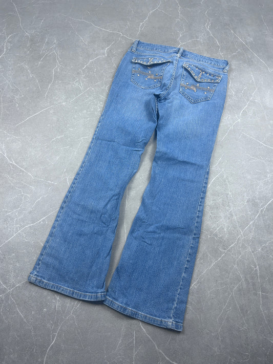 Y2K Bootcut Jeans Damen