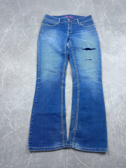 Y2K Bootcut Jeans Damen