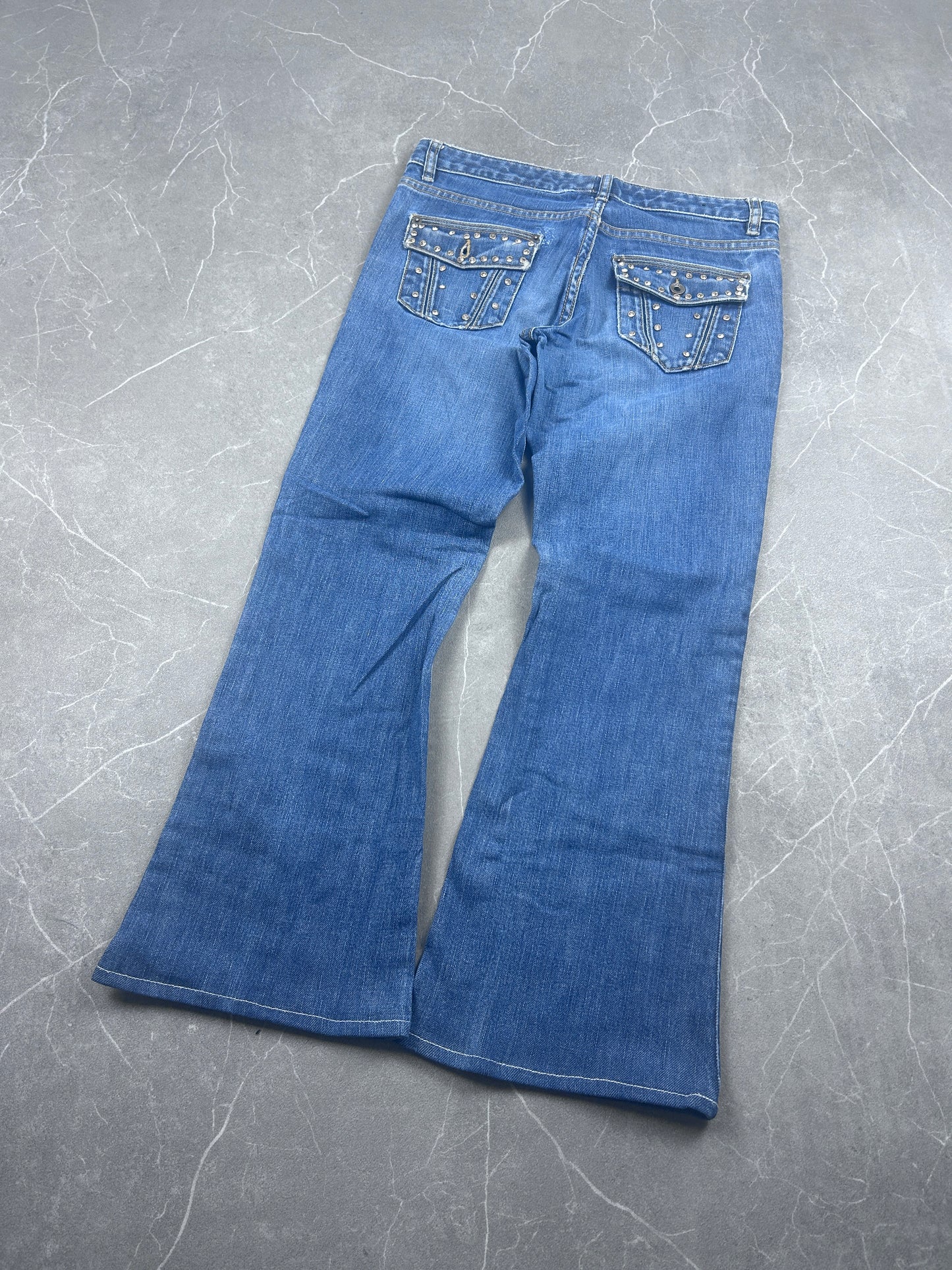 Y2K Bootcut Jeans Damen