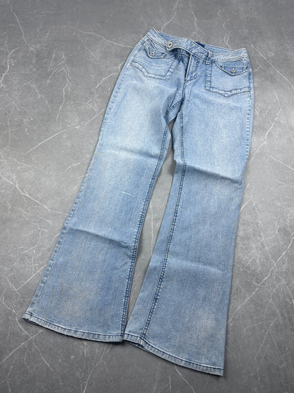 Y2K Bootcut Jeans Damen