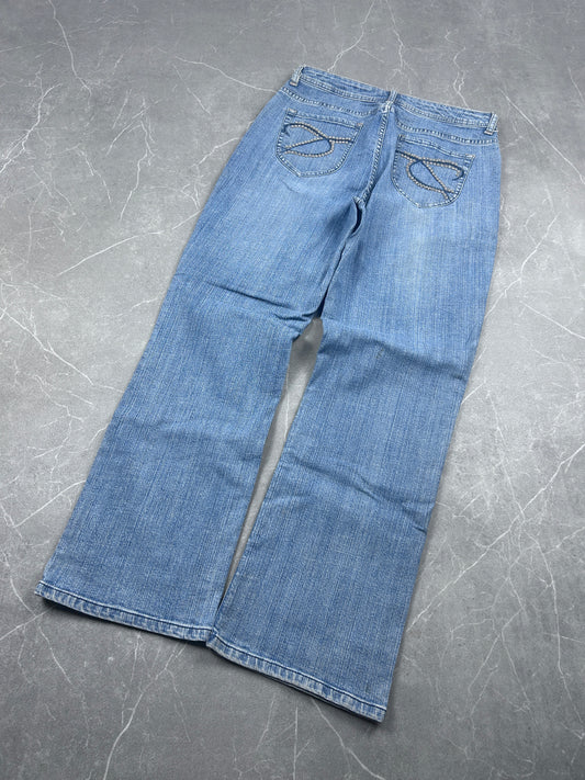Y2K Bootcut Jeans Damen