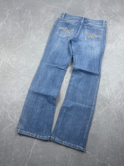 Y2K Bootcut Jeans Damen