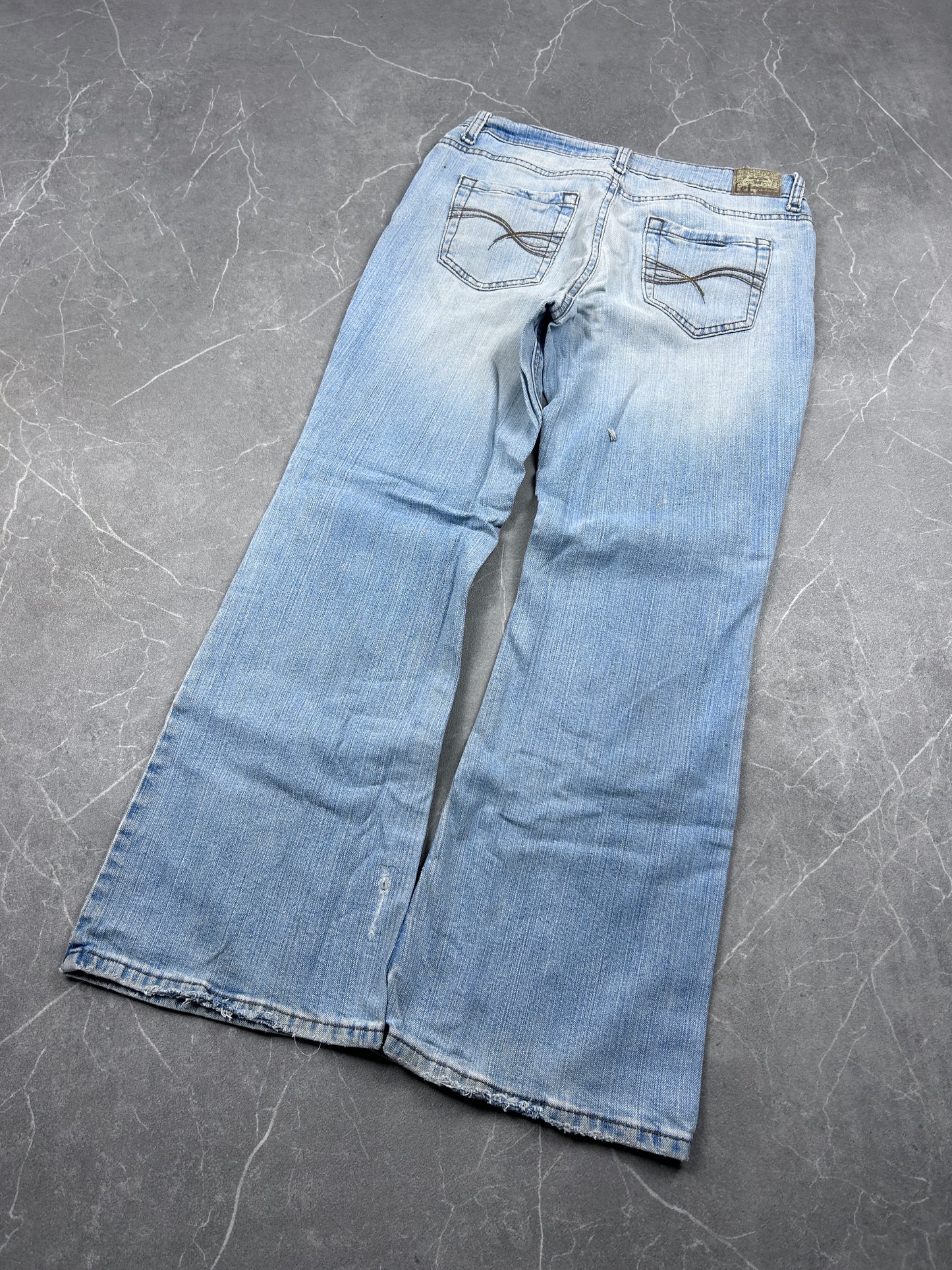 Y2K Bootcut Jeans Damen