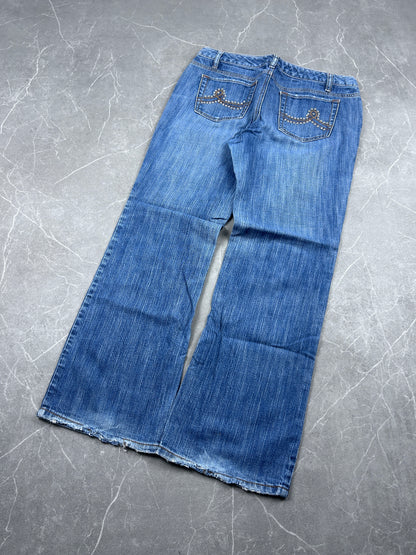 Y2K Bootcut Jeans Damen