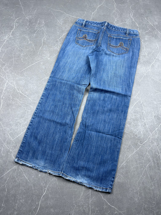 Y2K Bootcut Jeans Damen