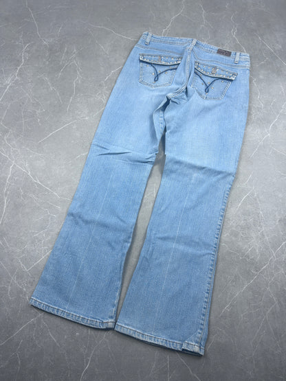 Y2K Bootcut Jeans Damen