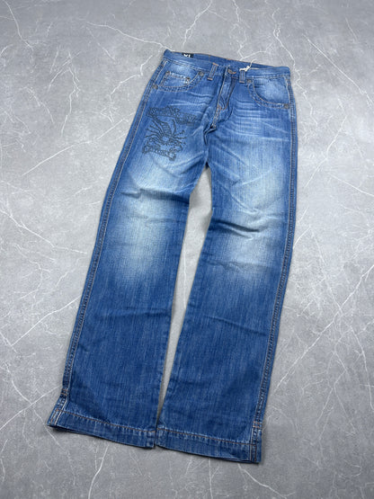 Y2K Bootcut Jeans Damen