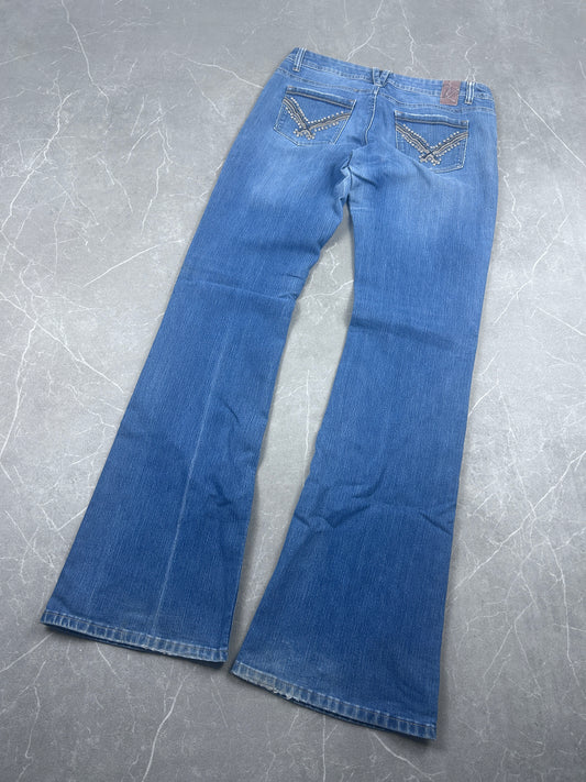 Y2K Bootcut Jeans Damen