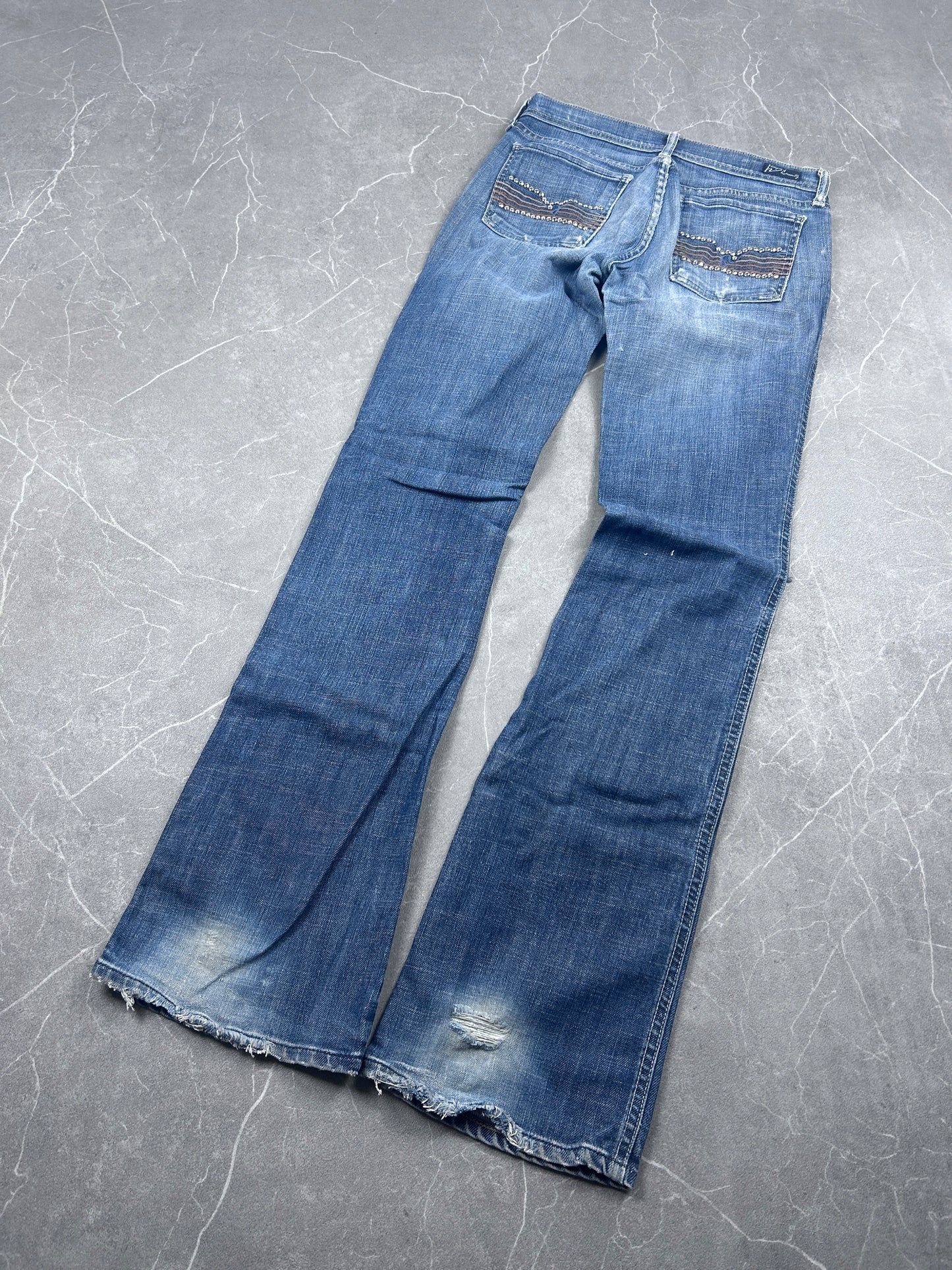 Y2K Bootcut Jeans Damen
