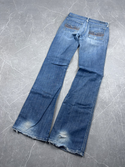 Y2K Bootcut Jeans Damen