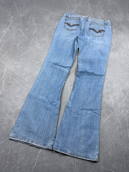 Y2K Bootcut Jeans Damen