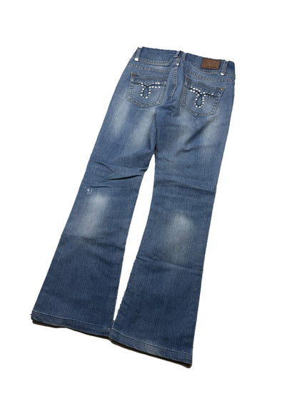 Y2K Bootcut Jeans Damen