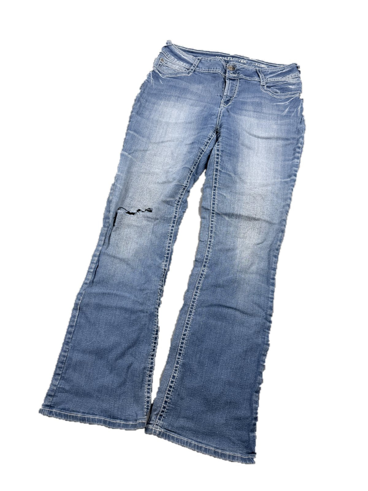 Y2K Bootcut Jeans Damen