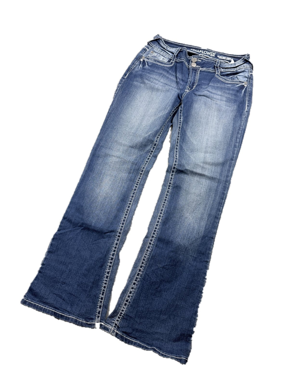 Y2K Bootcut Jeans Damen